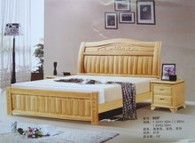 【杉木床 1.2米1.5米1.8米 實木床 批發 南康家具801HDL#】價格,廠家,圖片,床類,南康市鴻鵠家具經銷部-