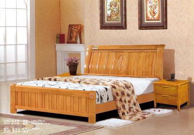 【南康實木家具廠家 皇居賽歐品牌床 簡約雙人實木床#310】價格,廠家,圖片,床類,江西皇都家具實業-