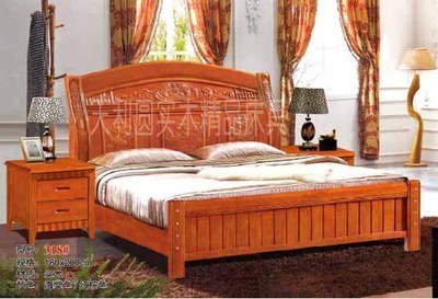 南康家具廠家批發實木床,白胚床,橡木床,雙人床圖片,南康家具廠家批發實木床,白胚床,橡木床,雙人床圖片大全,南康市天利圓木業廠-