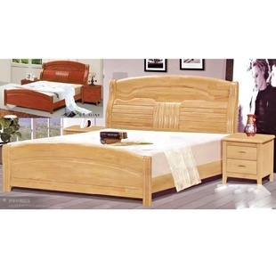 床類-大量供應橡木床1.8米雙人床1.5米實木床813#-床類盡在阿里巴巴-南康.