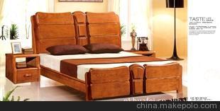 廠家供應 夢家緣806榆木床、水曲柳床、白臘木床1.5/1.8m實木床圖片,廠家供應 夢家緣806榆木床、水曲柳床、白臘木床1.5/1.8m實木床圖片大全,南康華飛家具廠-