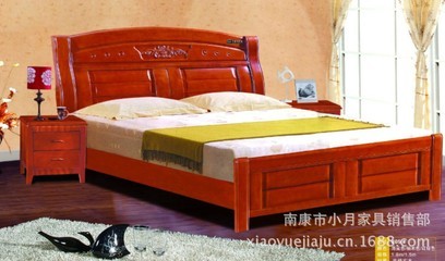 【廠家供應(yīng)高檔實(shí)木床 雙人實(shí)木床批發(fā)805# 品質(zhì)優(yōu) 特價(jià)】價(jià)格,廠家,圖片,床類,南康市小月家具銷售部-