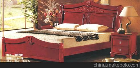 新品熱銷1009#大福家緣高檔實木床 南康家具廠家批發亮點解析