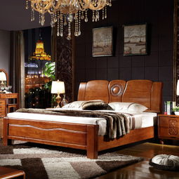 南康實(shí)木床 現(xiàn)代中式1.8米進(jìn)口橡木雙人高箱床批發(fā)展示