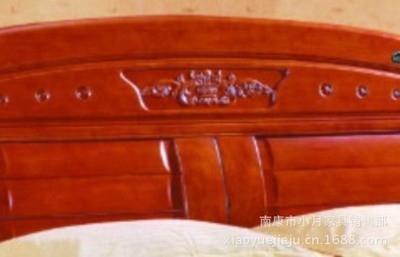 廠家直供，品質(zhì)優(yōu)選 探秘南康小月家具805#高檔實(shí)木雙人床